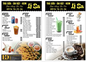 Mẫu Menu Nhà Hàng, Quán Ăn Vặt (157)