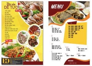 Mẫu Menu Nhà Hàng, Quán Ăn Vặt (16)