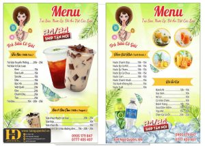 Mẫu Menu Nhà Hàng, Quán Ăn Vặt (163)