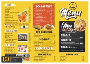 Mẫu Menu Nhà Hàng, Quán Ăn Vặt (164)