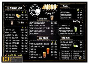 Mẫu Menu Nhà Hàng, Quán Ăn Vặt (165)