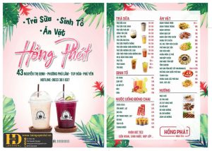 Mẫu Menu Nhà Hàng, Quán Ăn Vặt (166)