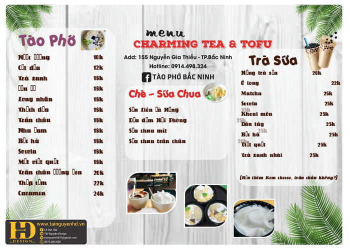 Mẫu Menu Nhà Hàng, Quán Ăn Vặt (167)
