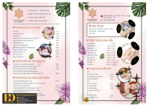 Mẫu Menu Nhà Hàng, Quán Ăn Vặt (169)