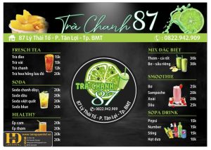 Mẫu Menu Nhà Hàng, Quán Ăn Vặt (171)