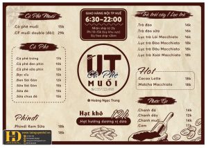 Mẫu Menu Nhà Hàng, Quán Ăn Vặt (172)