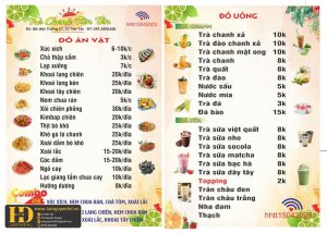 Mẫu Menu Nhà Hàng, Quán Ăn Vặt (176)
