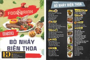 Mẫu Menu Nhà Hàng, Quán Ăn Vặt (184)