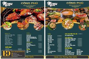 Mẫu Menu Nhà Hàng, Quán Ăn Vặt (194)