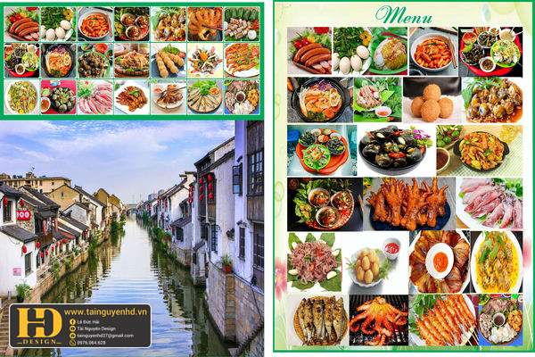 Mẫu Menu Nhà Hàng, Quán Ăn Vặt (195)