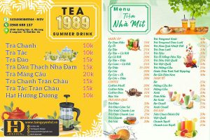 Mẫu Menu Nhà Hàng, Quán Ăn Vặt (203)