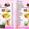 Mẫu Menu Nhà Hàng, Quán Ăn Vặt (205)