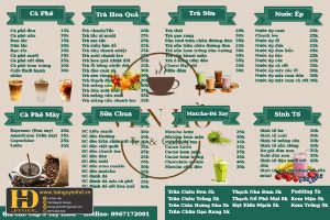 Mẫu Menu Nhà Hàng, Quán Ăn Vặt (206)