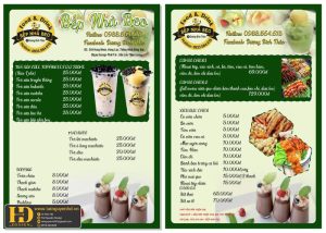 Mẫu Menu Nhà Hàng, Quán Ăn Vặt (21)
