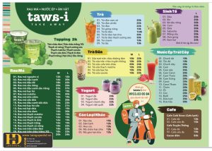 Mẫu Menu Nhà Hàng, Quán Ăn Vặt (27)