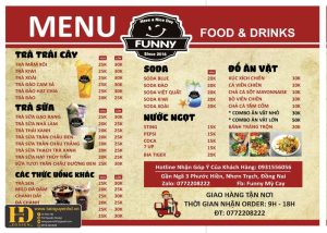 Mẫu Menu Nhà Hàng, Quán Ăn Vặt (33)