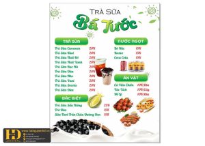 Mẫu Menu Nhà Hàng, Quán Ăn Vặt (35)