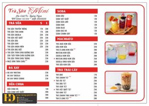 Mẫu Menu Nhà Hàng, Quán Ăn Vặt (51)