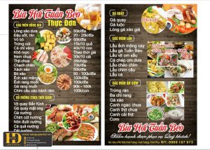 Mẫu Menu Nhà Hàng, Quán Ăn Vặt (62)