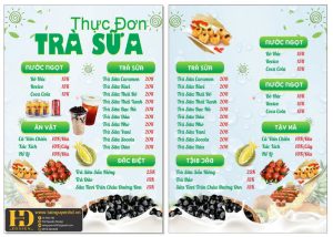 Mẫu Menu Nhà Hàng, Quán Ăn Vặt (7)