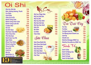 Mẫu Menu Nhà Hàng, Quán Ăn Vặt (82)