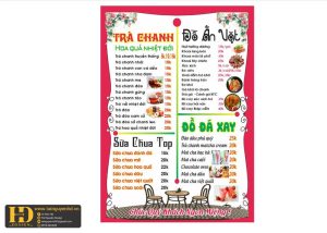 Mẫu Menu Nhà Hàng, Quán Ăn Vặt (85)