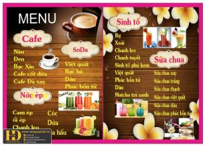 Mẫu Menu Nhà Hàng, Quán Ăn Vặt (87)