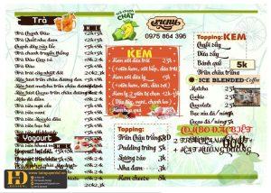 Mẫu Menu Nhà Hàng, Quán Ăn Vặt (92)