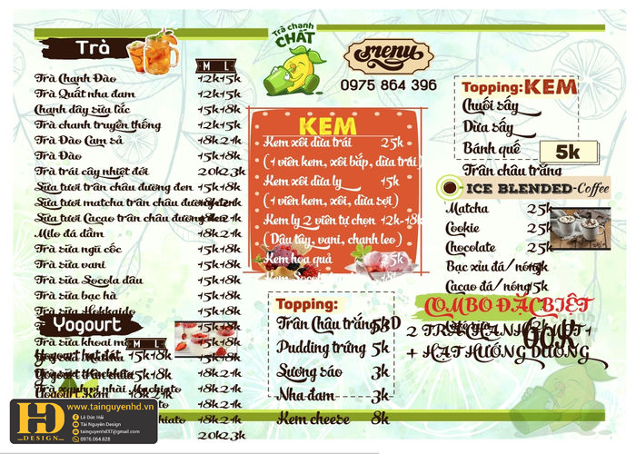 Mẫu Menu Nhà Hàng, Quán Ăn Vặt (92)