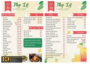 Mẫu Menu Nhà Hàng, Quán Ăn Vặt (93)