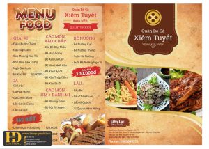 Mẫu Menu Nhà Hàng, Quán Ăn Vặt (95)