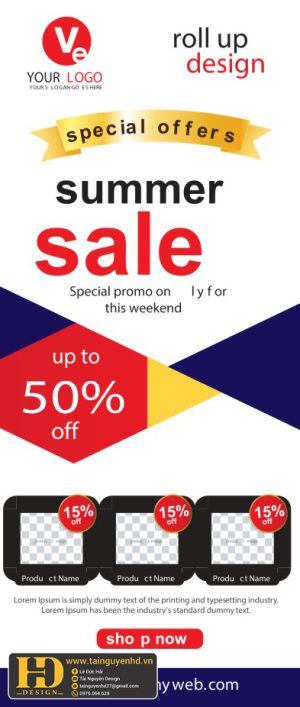 Mẫu Phướn, Standee Đẹp (173)