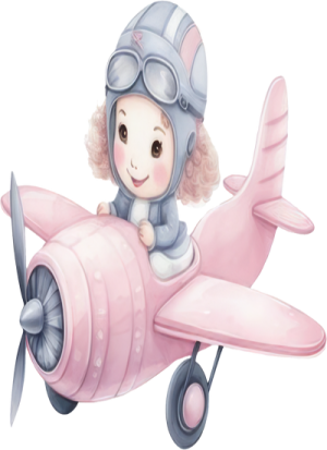 Máy Bay Hồng PNG (2)