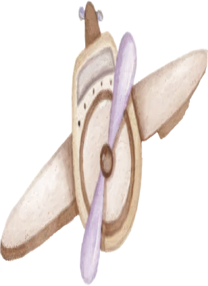 Máy Bay Màu Be PNG (4)