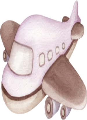 Máy Bay Màu Be PNG (6)