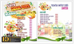 Menu Cà Phê Anh Em