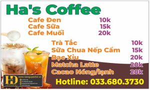 Menu Ha Coffee