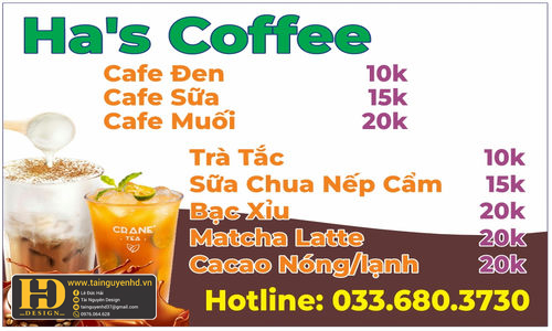 Menu Ha Coffee