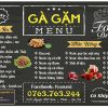 Menu Quán Nhậu Gà Gặm