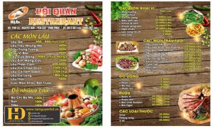 Menu Quán Nhậu Hội Quán