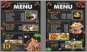 Menu Quán Nhậu Men Say