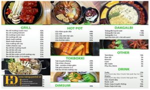 Menu Quán Nhậu Thập Cẩm