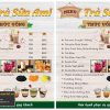 Menu Quán Trà Sữa Ami