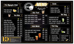 Menu Quán Trà Sữa Ẹnoy