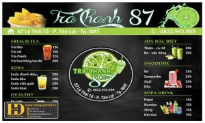 Menu Tiệm Trà Chanh 87