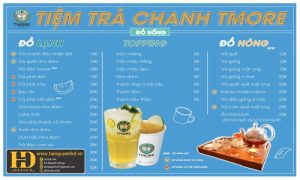 Menu Tiệm Trà Chanh Tmore