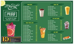 Menu Trà Chanh Bụi Phố