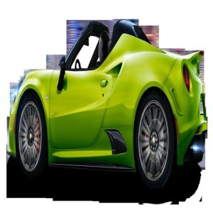PNGPIX-COM-Alfa-Romeo-4C-Lime-Car-PNG-Image