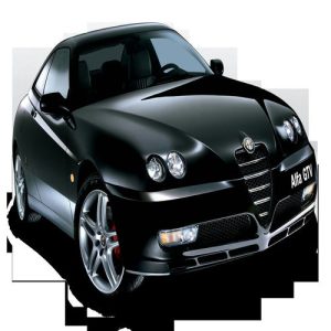 PNGPIX-COM-Black-Alfa-Romeo-GTV-Car-PNG-Image