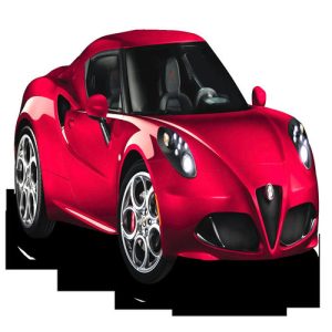 PNGPIX-COM-cAlfa-Romeo-4C-Car-PNG-image